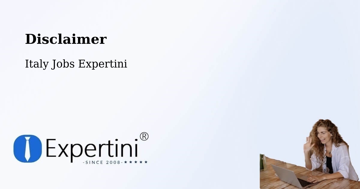 Disclaimer – Riese Pio X - Italy Jobs Expertini