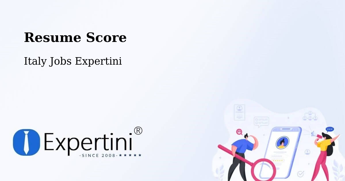 Resume Score & Job Description Match Tool – Riese Pio X - Italy Jobs Expertini